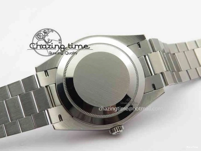 MiroTime 0423 Unisex Day Date 40mm SS BP Maker Best Edition Silver Dial Diamond Markers On SS Bracelet ETA 3690